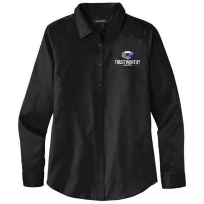 TRW - Women's Twill Button-Up, Long-Sleeve Thumbnail