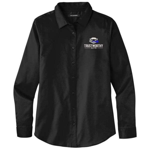 TRW - Women's Twill Button-Up, Long-Sleeve Thumbnail